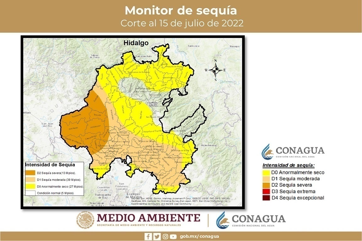 CONAGUA reporta sequía severa en 13 municipios de Hidalgo News Hidalgo