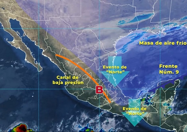 Este jueves se pronostican intervalos de chubascos en áreas de Hidalgo