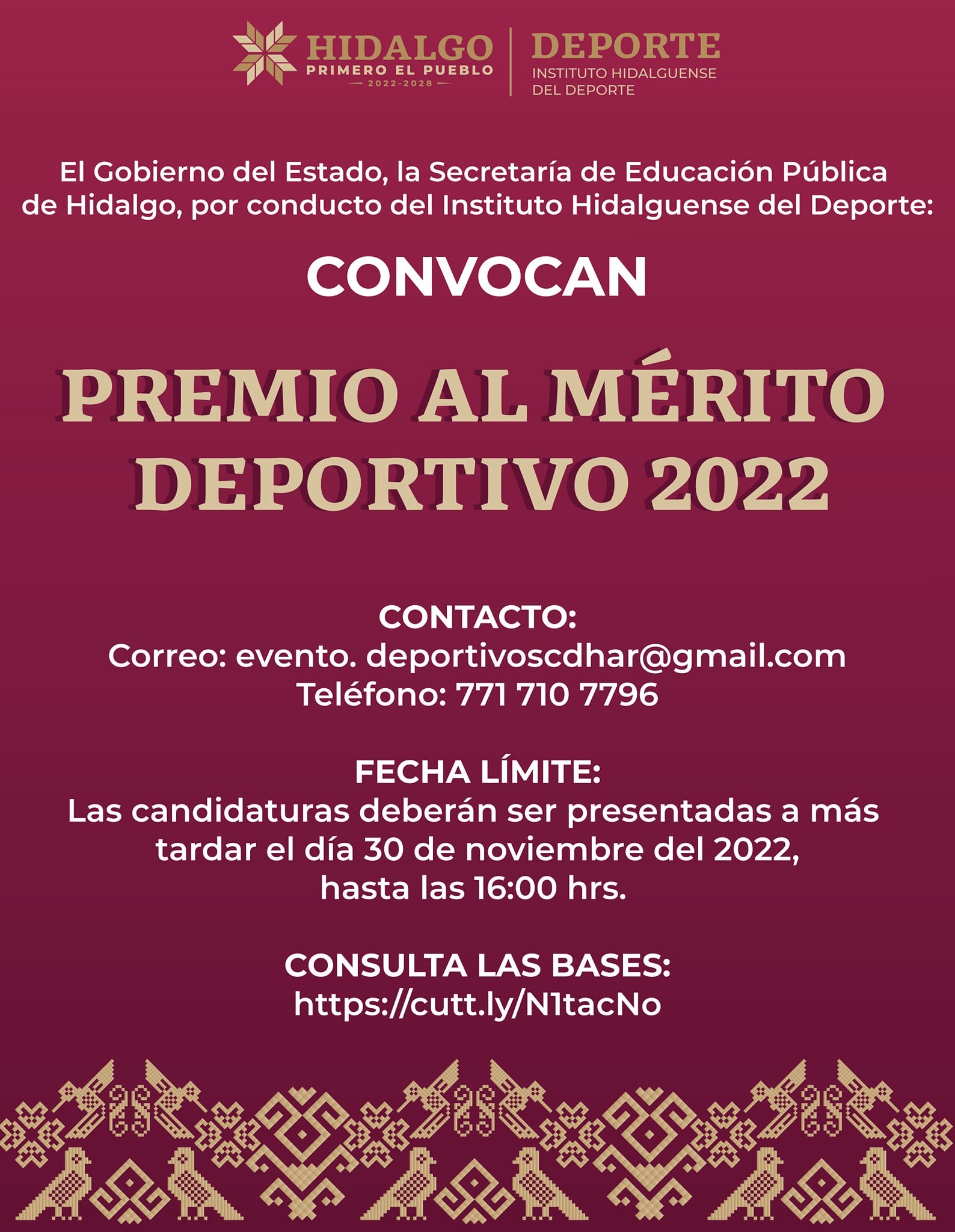 Presentan Convocatoria Para Premio Al M Rito Deportivo En Hidalgo